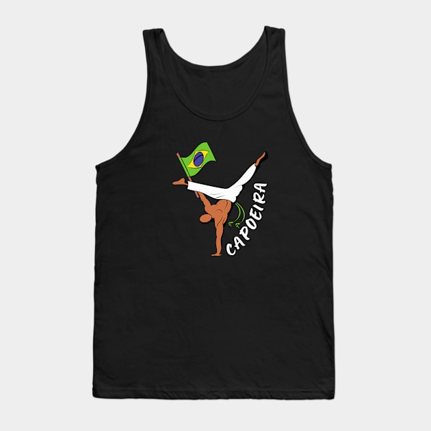 Capoeira brazilian sport silhouette Tank Top by Tecnofa